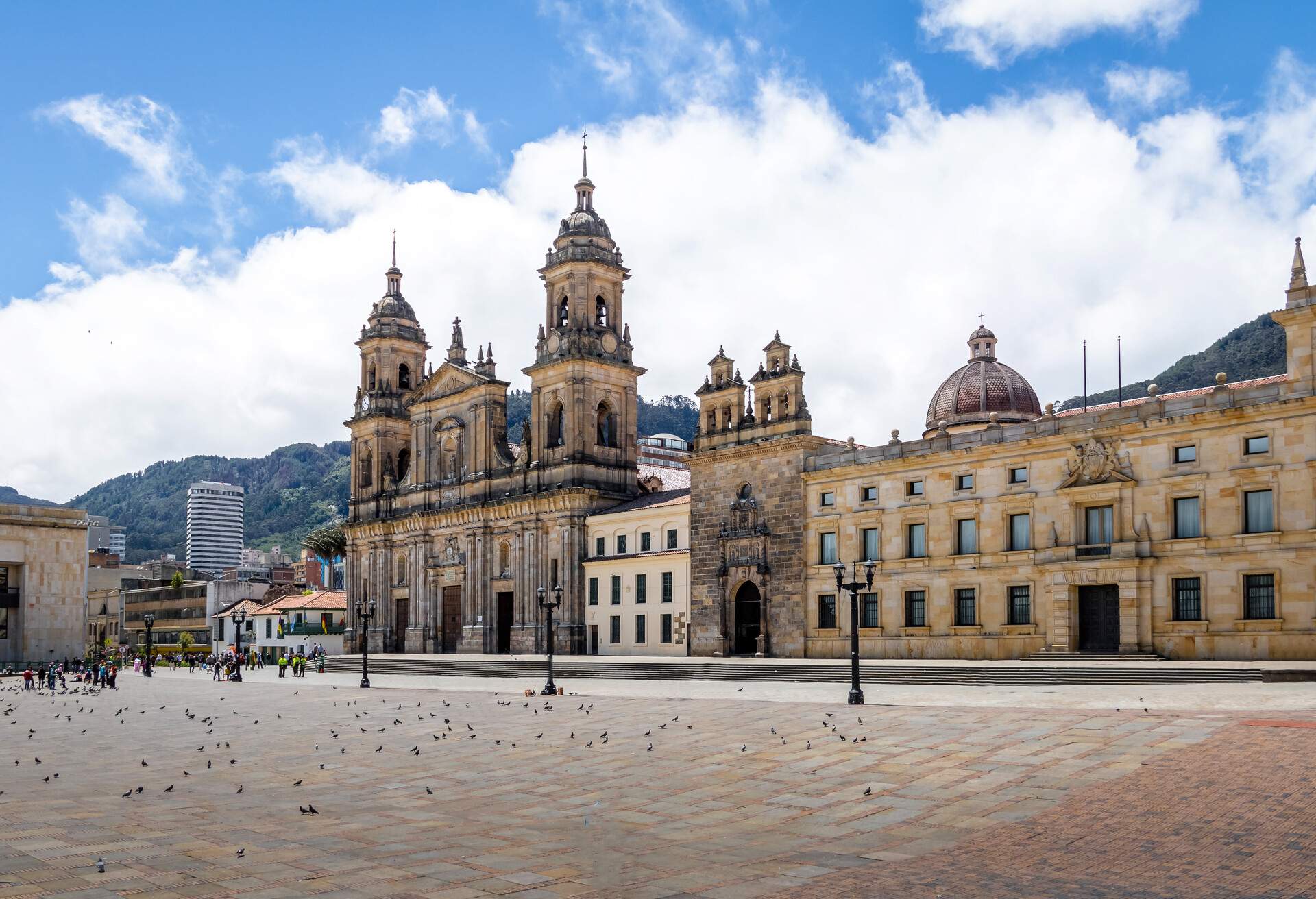 Bolivar Square and Cathedral - Bogota, Colombia