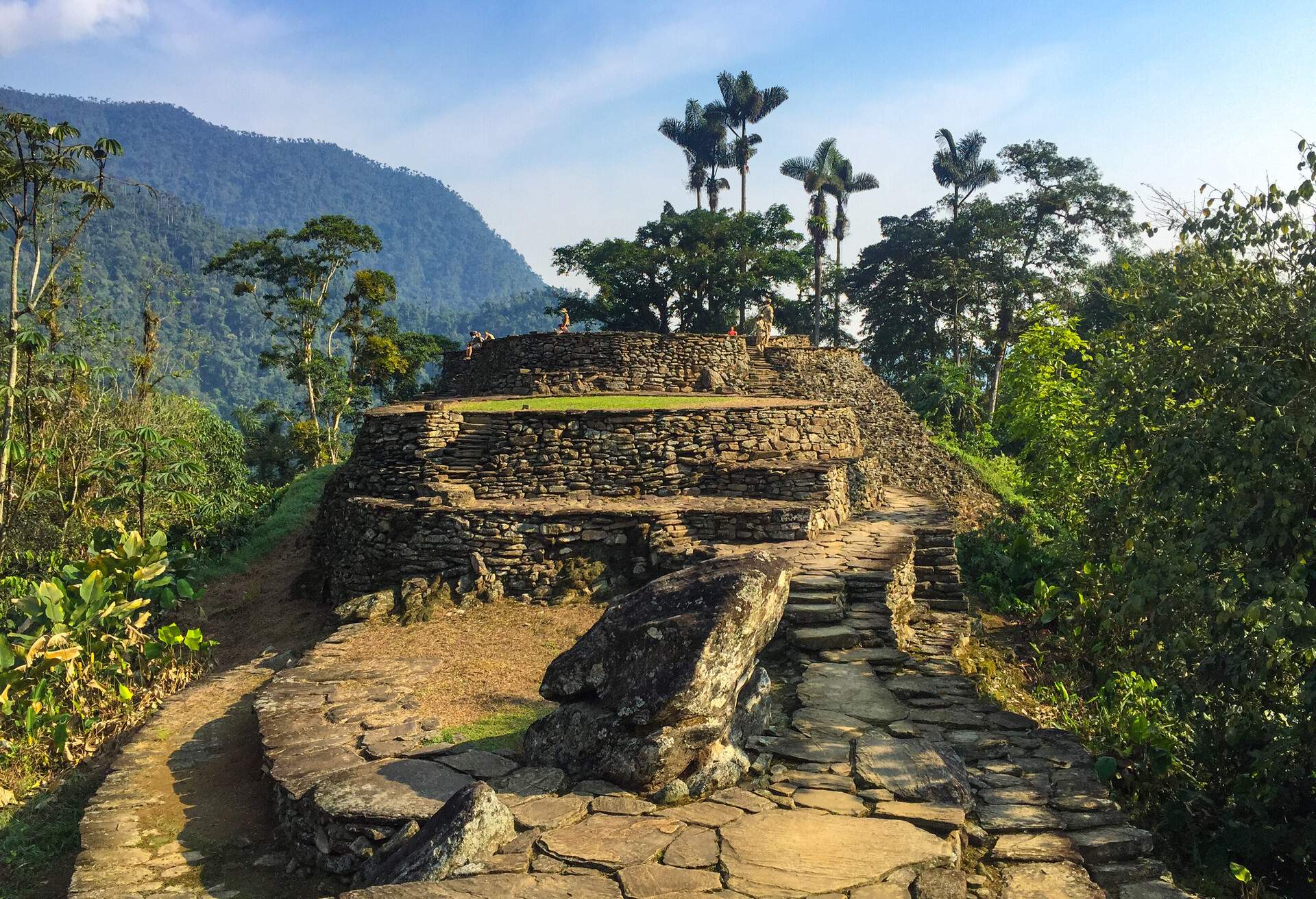 The Famous and Tourist Tayrona Park, the Ciudad Perdida (Lost City) in Magdalena / Colombia, full of Nature, Vegetation, History and Culture