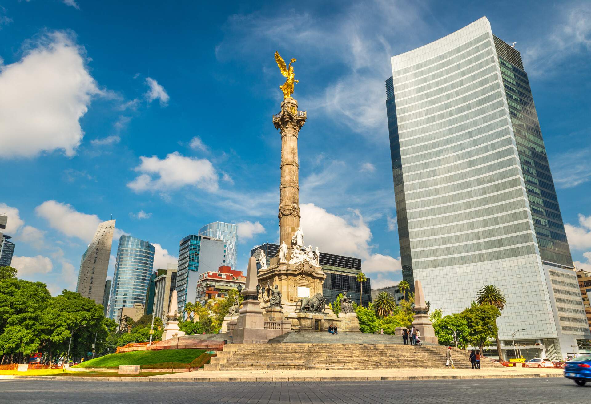 The Angel of Independence stands in the center of a roundabout in Mexico City, Mexico.; Shutterstock ID 546727816